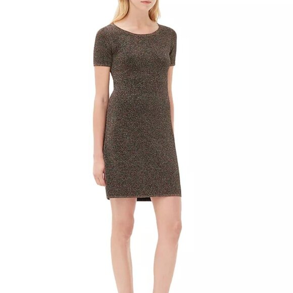 Sandro Riva Multicolored Metallic Mini Dress Knit Cocktail Party Dress US S/4 - Picture 2 of 8